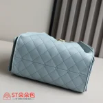 高仿香奈兒/Chanel Hobo 菱格紋手提包 淺藍色 小號：圖片 6