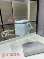 高仿香奈兒/Chanel 25C 淺藍色方盒子包：圖片 4