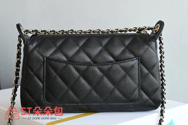 高仿香奈兒/Chanel Pochette系列黑色麻將包：圖片 3