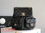 高仿香奈兒/Chanel Classic系列 黑色雙肩包：圖片 2