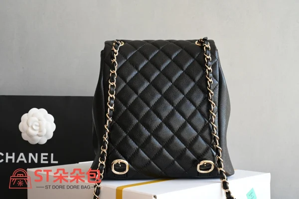高仿香奈兒/Chanel Classic系列 黑色雙肩包：圖片 3