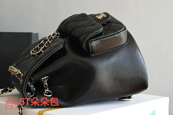 高仿香奈兒/Chanel Classic系列 黑色雙肩包：圖片 5