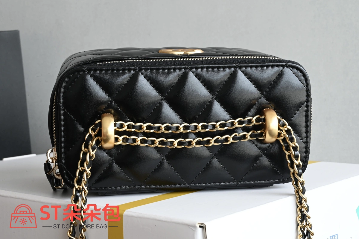 高仿香奈兒/Chanel 25S黑色化妝包 6 高仿香奈兒/Chanel 25S黑色化妝包
