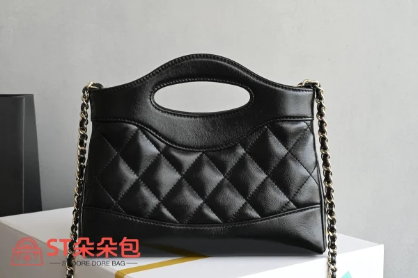 高仿香奈兒/Chanel Coco Top Handle Small 黑色小號經典手提包：圖片 3