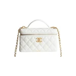 高仿香奈兒/Chanel Vanity Case 迷你化妝包 白色