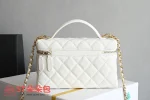 高仿香奈兒/Chanel Vanity Case 迷你化妝包 白色：圖片 3