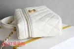 高仿香奈兒/Chanel Vanity Case 迷你化妝包 白色：圖片 5