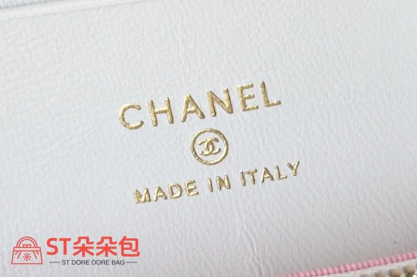 高仿香奈兒/Chanel Vanity Case 迷你化妝包 白色：圖片 9