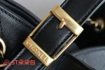 高仿香奈兒/Chanel 經典款菱格紋Hobo手提肩背包黑色：圖片 8