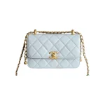 高仿香奈兒/Chanel 19系列 19 Wallet on Chain 淺藍色