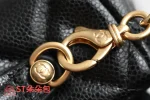 高仿香奈兒/Chanel Vanity Case系列 黑色菱格紋雙C扣鏈條化妝包：圖片 8