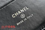 高仿香奈兒/Chanel Vanity Case系列 黑色菱格紋雙C扣鏈條化妝包：圖片 10