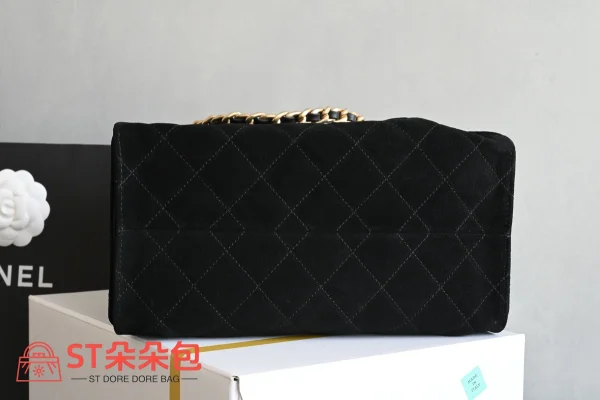 高仿香奈兒/Chanel Bucket Bag 抽繩水桶包 黑色：圖片 4