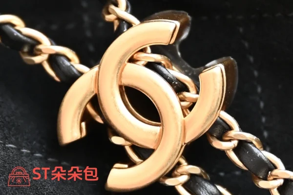 高仿香奈兒/Chanel Bucket Bag 抽繩水桶包 黑色：圖片 6
