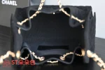 高仿香奈兒/Chanel Bucket Bag 抽繩水桶包 黑色：圖片 9