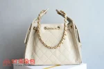 高仿香奈兒/Chanel 22系列 抽繩水桶包 米白色：圖片 3