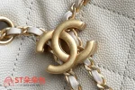 高仿香奈兒/Chanel 22系列 抽繩水桶包 米白色：圖片 6