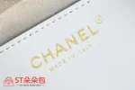 高仿香奈兒/Chanel 22系列 抽繩水桶包 米白色：圖片 9