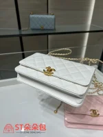 高仿香奈兒/Chanel 25S WOC鏈條錢包（發財包）白色：圖片 5