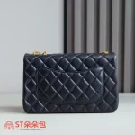高仿香奈兒/Chanel CF山茶花系列 小號黑色鏈條包：圖片 10