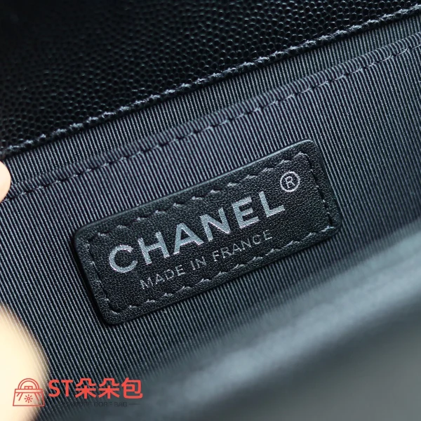 高仿香奈兒/Chanel Leboy系列25cm中號黑色肩背包：圖片 9