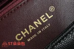 高仿香奈兒/Chanel Deauville 菱格紋手提肩背包 黑色：圖片 9