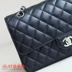 高仿香奈兒/Chanel Classic Flap 單肩包 深藍色荔枝紋牛皮：圖片 6