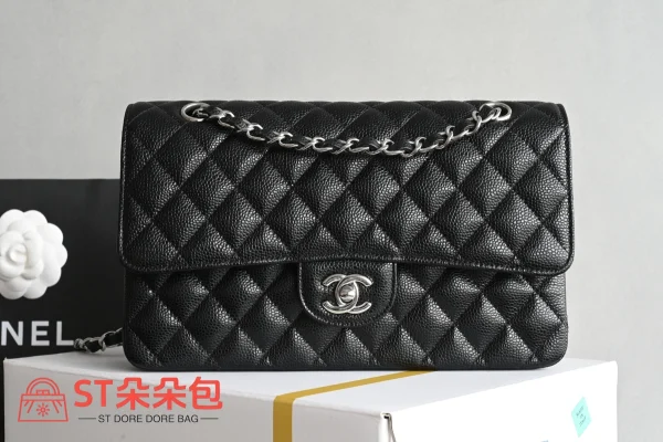 高仿香奈兒/Chanel Classic Flap 經典鏈條單肩包 黑色：圖片 2