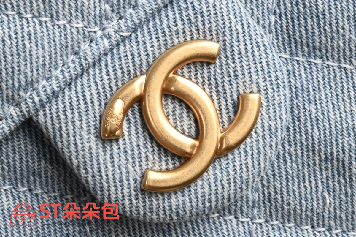 高仿香奈兒/Chanel Deauville 抽繩水桶包 牛仔藍 8 高仿香奈兒/Chanel Deauville 抽繩水桶包 牛仔藍