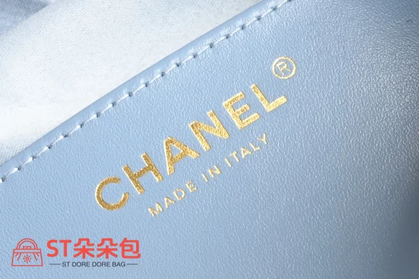 高仿香奈兒/Chanel Deauville 抽繩水桶包 牛仔藍：圖片 9
