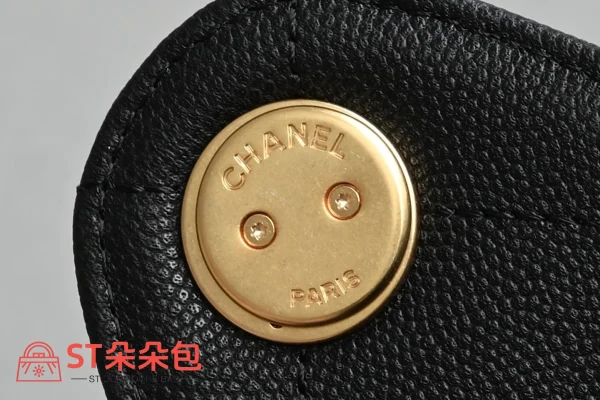 高仿香奈兒/Chanel 25C 19系列菱格紋鏈條手提包 黑色：圖片 8