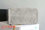 高仿香奈兒/Chanel 22系列 抽繩手袋 灰色：圖片 4