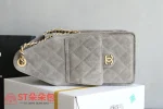 高仿香奈兒/Chanel 22系列 抽繩手袋 灰色：圖片 5