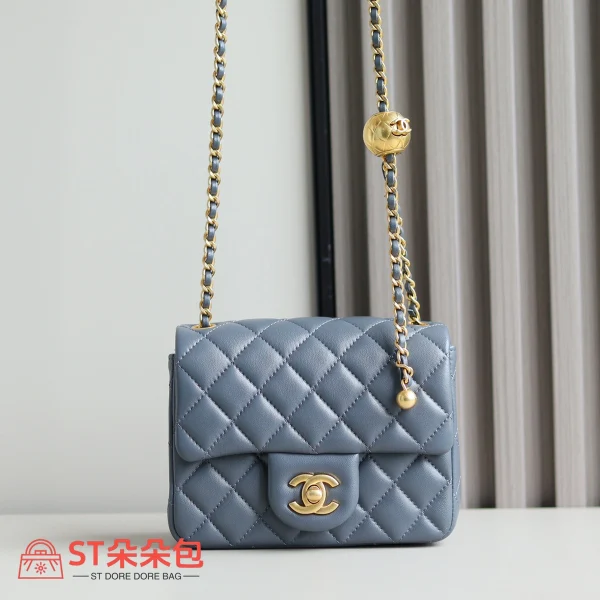 高仿香奈兒/Chanel CF金球 Mini黑金經典款：圖片 2