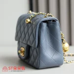 高仿香奈兒/Chanel CF金球 Mini黑金經典款：圖片 4