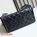 高仿香奈兒/CHANEL 25C Hobo 肩背包 黑金 Onda Verde小牛皮：圖片 6
