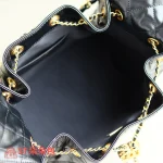 高仿香奈兒/CHANEL 25C Hobo 肩背包 黑金 Onda Verde小牛皮：圖片 8