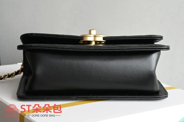 高仿香奈兒/Chanel 25s 口蓋包 黑色：圖片 4