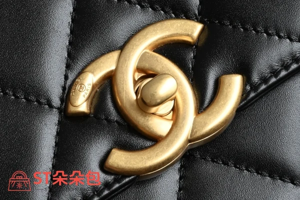 高仿香奈兒/Chanel 25s 口蓋包 黑色：圖片 7
