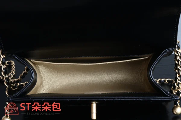 高仿香奈兒/Chanel 25s 口蓋包 黑色：圖片 10