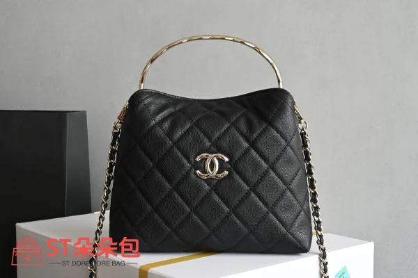 高仿香奈兒/Chanel Coco Handle黑色Coco Handle手袋：圖片 2