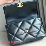 高仿香奈兒/Chanel 19 中號肩背包｜黑色山羊皮：圖片 7