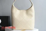 高仿香奈兒/Chanel 25P 小號嬉皮包 米白色：圖片 3