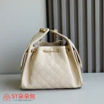 高仿香奈兒/CHANEL 25C Hobo 肩背包｜Onda 魚子醬小牛皮奶茶色：圖片 10