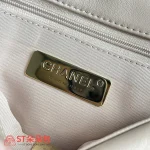 高仿香奈兒/Chanel 19 小號肩背包｜粉紅山羊皮×24K做舊鍍金五金：圖片 9