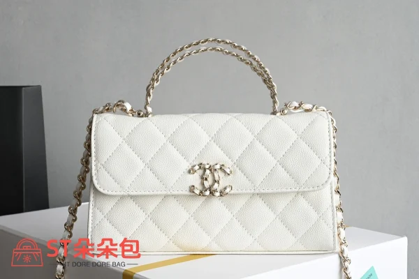 高仿香奈兒/Chanel 25S WOC鏈條包 白色：圖片 2