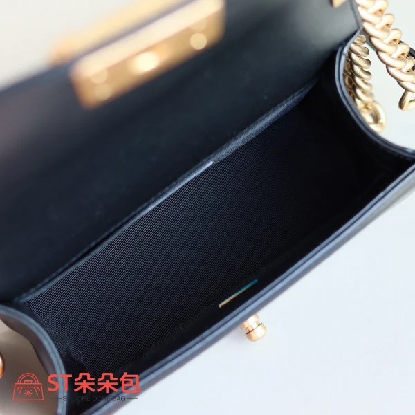 高仿香奈兒/Chanel Le Boy 黑色羊皮單肩斜挎包：圖片 8