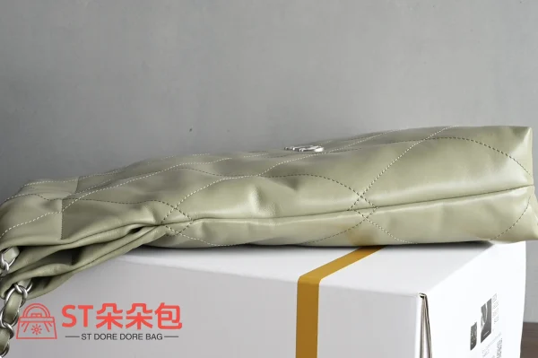 高仿香奈兒/Chanel Deauville Shopping Tote Bag 淡綠色購物托特包：圖片 5