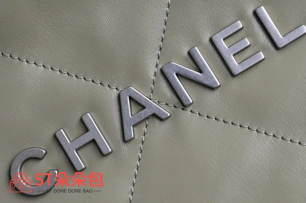 高仿香奈兒/Chanel Deauville Shopping Tote Bag 淡綠色購物托特包：圖片 6