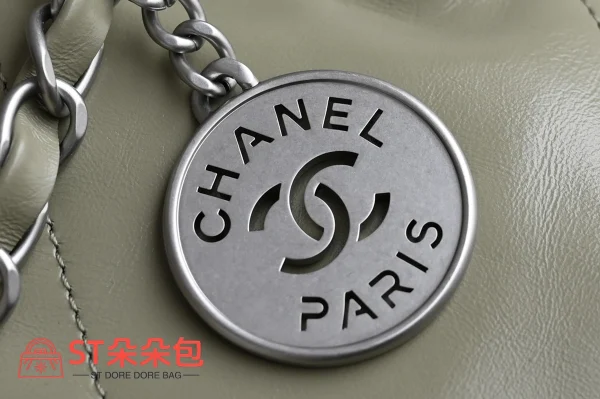 高仿香奈兒/Chanel Deauville Shopping Tote Bag 淡綠色購物托特包：圖片 7